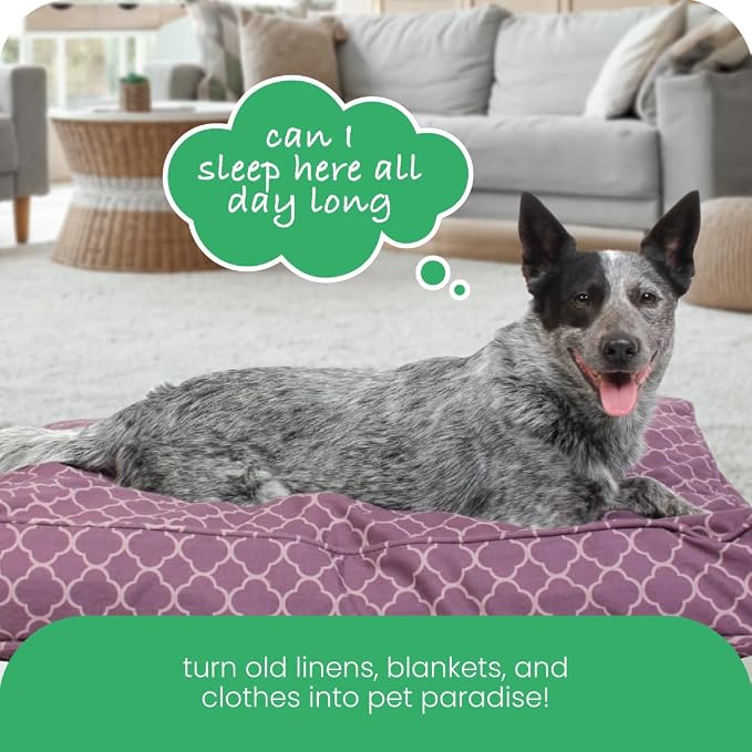 Molly Mutt Huge Dog Bed Cover -Royals - Measures 36”X 45”X 5’’ - 100% Cotton - Durable - Breathable - Sustainable - Machine Washable Dog Bed Cover - Image 7
