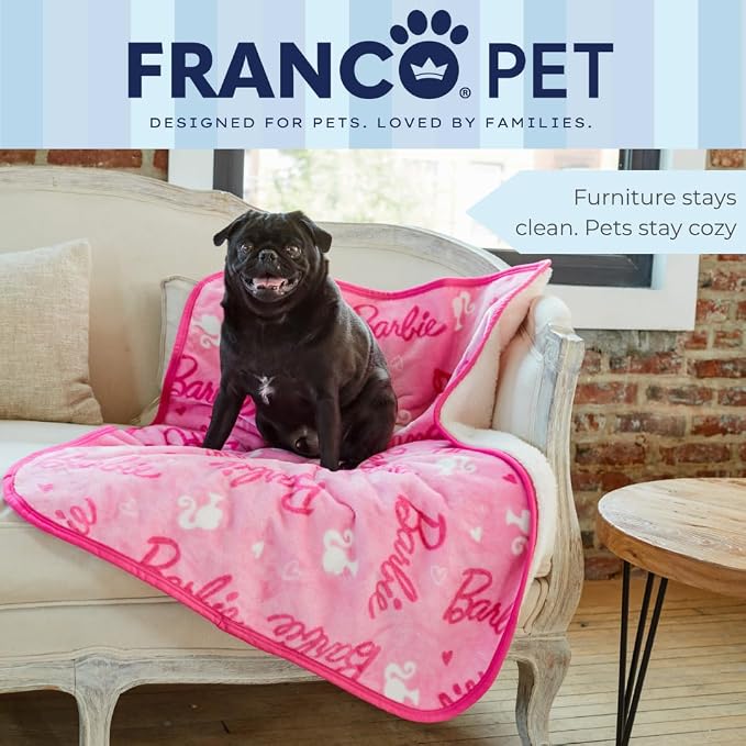 Barbie Waterproof Dog Bed Cover, Large 30x40 Pet Blanket for Furniture Bed Couch Sofa, (Officially Licensed) by Franco - Image 6