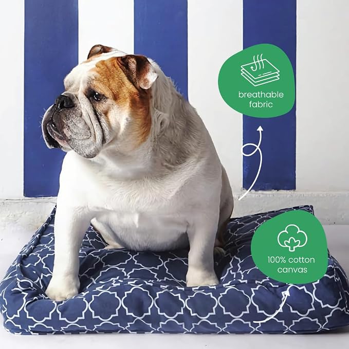 Molly Mutt Huge Dog Bed Cover - Romeo & Juliet Print - Measures 36”X45”X5”- 100% Cotton - Durable - Breathable - Sustainable - Machine Washable Dog Bed Cover (Dd35Ac) - Image 4