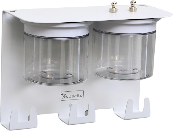 Dog Treat Holder For Wall Storage For Pets, Premium Pet Wall Organizer, Includes Two 16oz Airtight Dog Treat Jars, 3 Sets of Triple Hooks, Sturdy Shelf in Designer White - Image 9