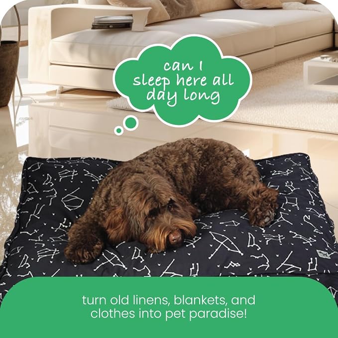 Molly Mutt Huge Dog Bed Cover - Rocketman Print - Measures 36”x45”x5’’ - 100% Cotton - Durable - Breathable - Sustainable - Machine Washable Dog Bed Cover - Image 7