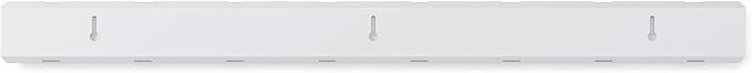 Umbra Flip Coat Rack, Wall Mount 8-Hook, Space Saving, White | Real wood and steel build, retractable hooks fold flat, holds coats bags and scarves, easy install - Image 10