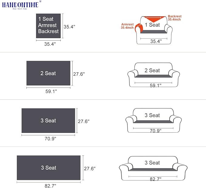 HANDONTIME Boho Couch Cushion Covers for Dogs Plush Couch Cover Washable Non-Slip Dog Sofa Cover Pet Couch Protector Fuzzy Geometric Sofa Slipcovers Dog Mat for Sofa Couches(Dark Grey, 27.6" x 59.1") - Image 6