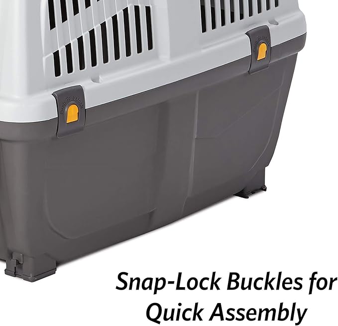MidWest Homes for Pets Skudo Plastic Carrier, 27-Inch Ideal for Small / Medium Dog Breeds with an Adult Weight of 26-35 Pounds