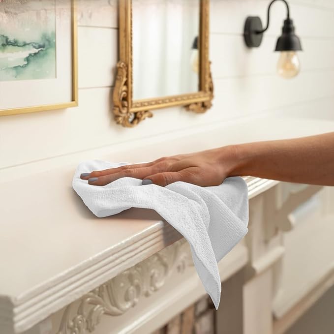 Avalon Towels Microfiber Cleaning Cloths (Value Pack of 100) - Size 12 x 12 Inches, Highly Absorbent Cleaning Rags, Lint Free, Reusable and Washable, Microfiber Towels for Cars - Image 4