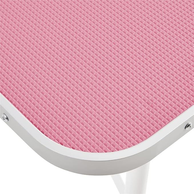Yaheetech 32-inch Foldable Pet Dog Grooming Table w/Adjustable Height Arm - Drying Table for Home w/Noose for Small Dogs Cats, Maximum Capacity Up to 220lbs, Pink - Image 9