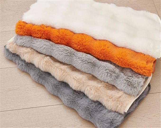 Plush Recliner Slipcover Home Faux Fur Fluffy Recliner Chair Slipcover Non Slip Back Fuzzy Fluffy Reclining Couch Cover Soft Comfort Sofa Slipcover Washable Furniture Protector (Camel) - Image 7