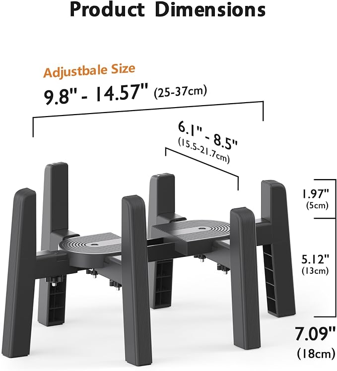 CZPET Dog Water Dispenser Stand, Pet Automatic Feeder Holder [Stand Only] | Elevated Pet Water & Food Bowl for Medium Dogs, Stable and Anti-Slip Raised Bowl - Image 3