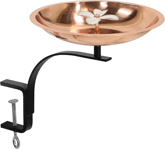 Achla designs Dogwood Birdbath with Rail Mount Bracket by ACHLADesignsHomeGarden