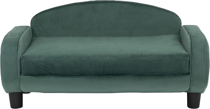 Paws & Purrs Cat Sofa Bed, Pet Couch for Indoor Cats Elevated Cat Beds with Removable Washable Mattress Cover for Kitten, Puppy or Small Animal- 31.5" Wide, Teal - Image 3