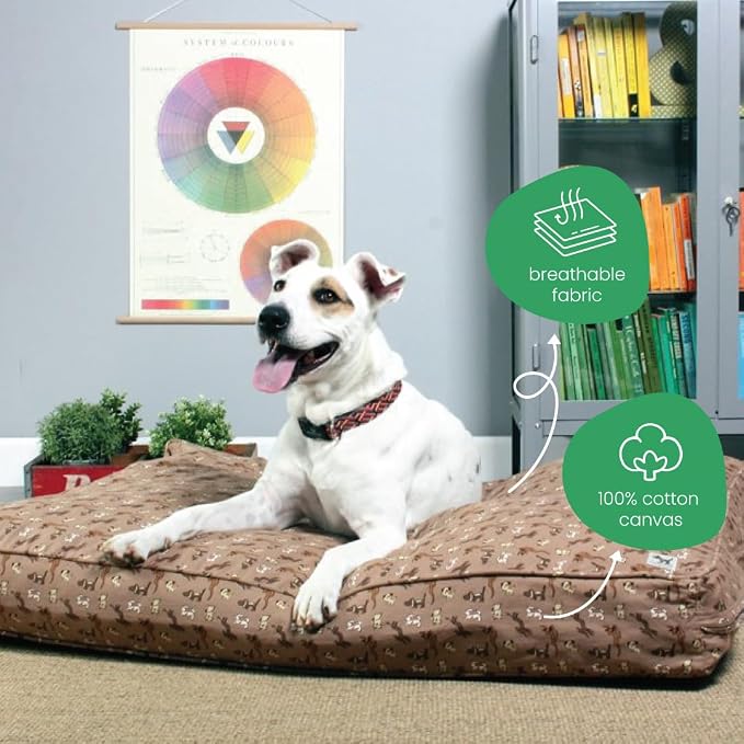 Molly Mutt Daysleeper Dog Bed Duvet Cover, GOTS-Certified 100% Organic Cotton Canvas Cover for Dog, Puppy, or Cat Bed, Durable, Washable, and Free of Harmful Chemicals, Round, 36"x5" - Image 4