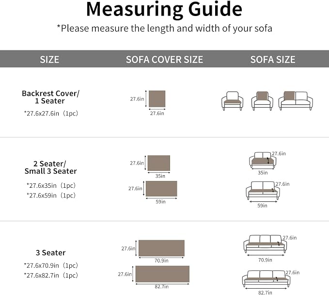 Couch Cover for Dogs,Washable Non-Slip Pet Friendly Sofa Protector | Thick Flannel Sofa Cover,Nonslip, Washable,Anti-Pilling,Pet Friendly,for Dogs & Cats,Cozy Protect Against Fur,27.6" x 27.6" - Image 7