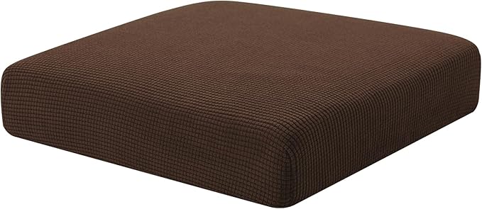 Hokway Couch Cushion Covers Stretch Cushion Covers Sofa Seat Cushion Slipcover Cushion Protector(Chocolate, Small) by Hokway