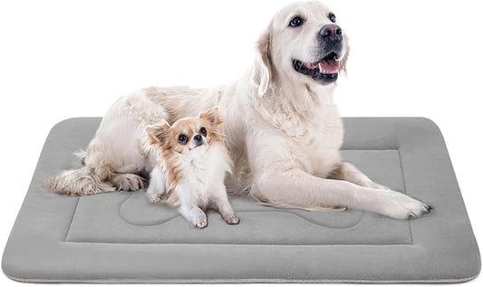 Extra Large Dog Bed Soft Dog Crate Pad Mat 48 in Non-Slip Bottom Washable Dog Sleeping Mattress Pet Beds Cat Beds Kennel Pads by JoicyCoDogBeds