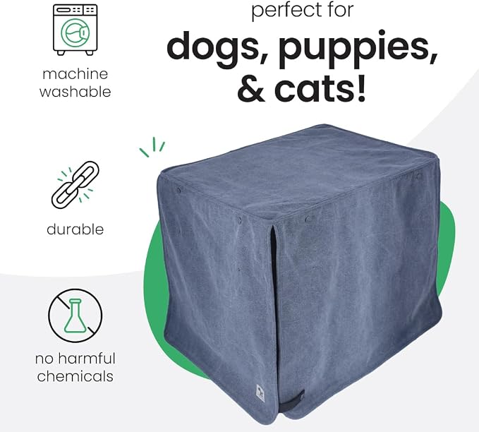 Molly Mutt Dragonstone Dog Crate Cover, GOTS-Certified 100% Organic Cotton Canvas Cover for Dog or Puppy Kennel and Cage, Washable, Free of Harmful Chemicals, XXX-Large, Fits 54"x37"x45" Crate - Image 3