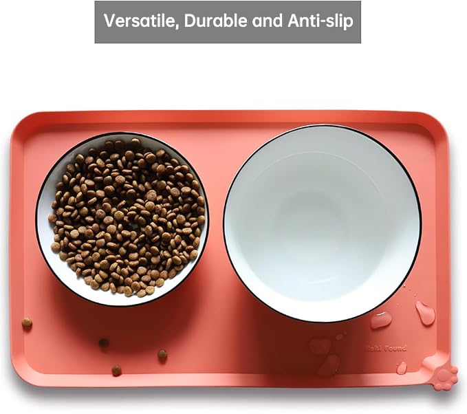 Hoki Found -Waterproof Pet Feeding Mats with High Lips - Multiple Size and Colors for Dogs, Cats & Others-BC - Image 4