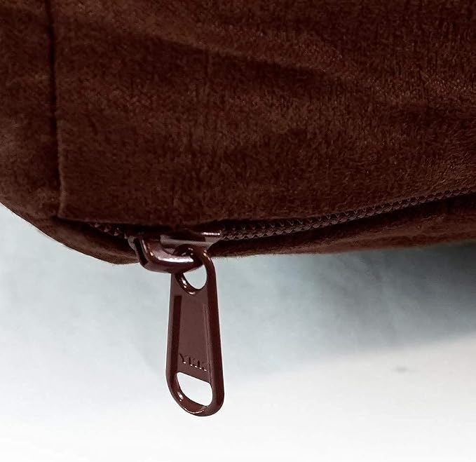 Floppy Dawg XL Dog Bed Replacement Cover. Removable and Machine Washable Cover for Mattress and Rectangular Pillow Beds. 48L x 30W. Brown with Beige Top - Image 5