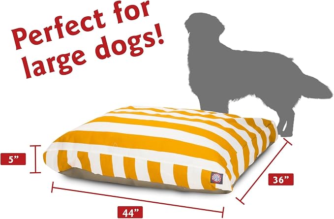 Majestic Pet Shredded Memory Foam Dog Bed Large with Removable Washable Cover – Rectangle Orthopedic Dog Bed–Durable Dog Crate Bed-Flat Dog Bed for Senior Dogs - (44x36) L - Links - Black - Image 3