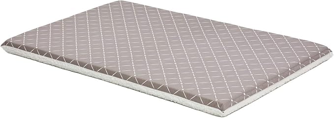 MidWest Homes for Pets Quiet Time Couture Paxton Pet Bed in Mushroom/Fleece with Pillow Cover, Mushroom, 48" (40748-MRD) by MidWestHomesForPets