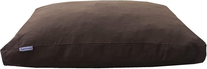 Dogbed4less Heavy Duty Shredded Memory Foam Pet Dog Bed Pillow with Waterproof Lining and Machine Washable Denim Cover, 40X35 Inch, Brown - Image 8