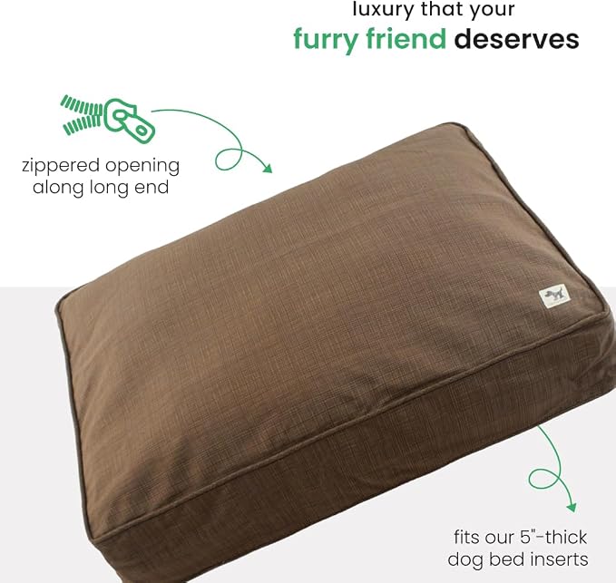 Molly Mutt Woodstock Dog Bed Duvet Cover, GOTS-Certified 100% Organic Cotton Canvas Cover for Dog, Puppy, or Cat Bed, Durable, Washable, and Free of Harmful Chemicals, Small, 22"x27"x5" - Image 5