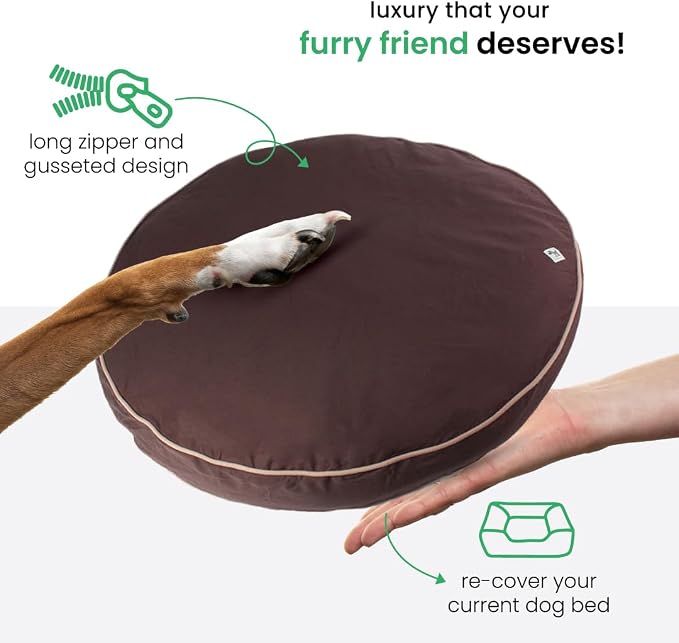 Molly Mutt Dog Bed Cover - Landslide Print - Measures 42” x 5’’ - 100% Cotton - Durable - Breathable - Sustainable - Machine Washable Dog Bed Cover - Image 5