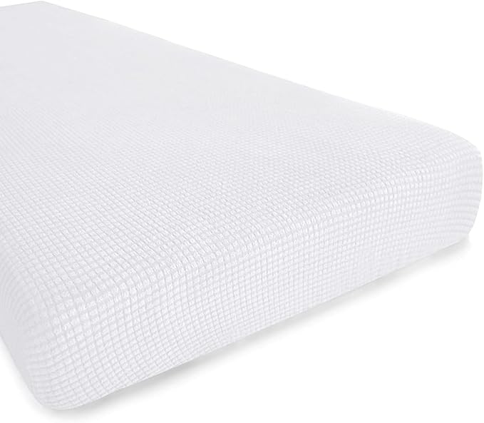 Hokway Couch Cushion Covers Stretch Cushion Covers Sofa Seat Cushion Slipcover Cushion Protector(White, Medium) by Hokway