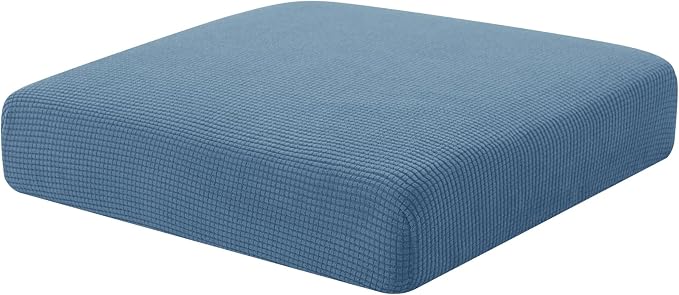 Hokway Stretch Couch Cushion Slipcovers Reversible Cushion Protector Slipcovers Sofa Cushion Protector Covers(Denim Blue, Small) by Hokway