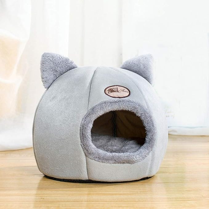 Kavolet Cat Bed for Indoor, Cat Tent with Removable Washable Cushion, Cat Bed Cave Self-Warming Pet House for Cat Dog Puppy - Image 5