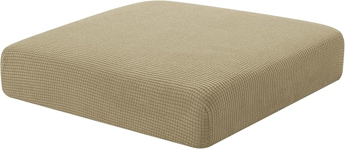 Hokway Couch Cushion Covers Stretch Cushion Covers Sofa Seat Cushion Slipcover Cushion Protector(Sand, Small) by Hokway