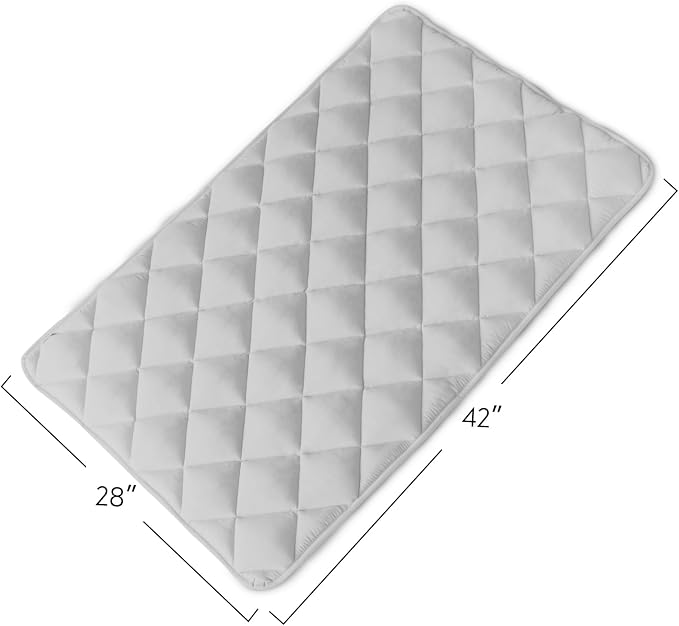 Dog Crate Pad 2 Pack (42" x 28"), Dog Crate Mat with Anti-Slip Bottom, Grey | Fits 42 Inch Crate, Soft, Machine Washable, Kennel Pad - Image 4