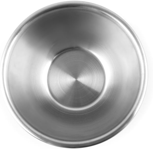 Fox Run Brands 1/2-Quart Stainless Steel Mixing Bowl, Silver | Perfect For Dips, Sauces, Eggs & Dressings | Stable Flat Base | Durable & Dishwasher Safe Stainless Steel Bowl | Mix & Serve - Image 3