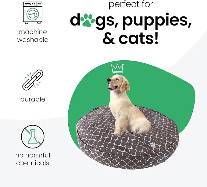 Molly Mutt Medium to Large Dog Bed Cover - Clark Gable Print - Measures 36” x 5’’ - 100% Cotton - Durable - Breathable - Sustainable - Machine Washable Dog Bed Cover - Image 3