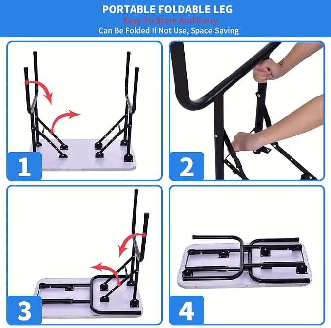 30-inch Foldable Dog Grooming Table - Heavy Duty Iron Pet Grooming Station with Adjustable Arm & Noose, Portable Non-Slip for Small Medium Dogs & Cats, Home & Salon Use - Black - Image 4