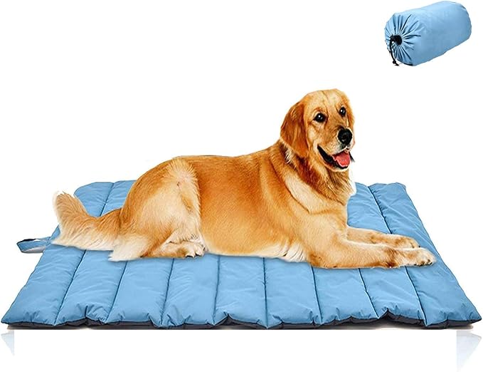CHEERHUNTING Outdoor Dog Bed, Waterproof, Washable, Large Size, Durable, Water Resistant, Portable and Camping Travel Pet Mat 51X35 by Cheerhunting
