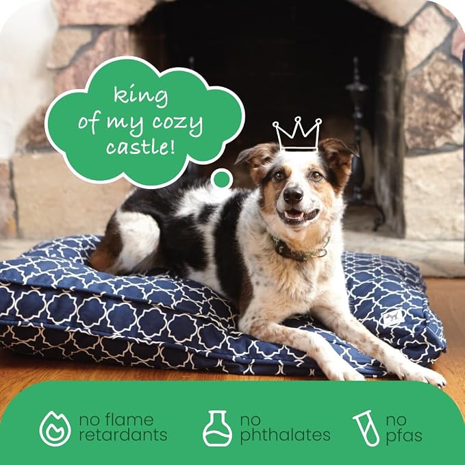 Molly Mutt Small Dog Bed Cover - Romeo & Juliet Print - Measures 22”x27”x5’’ - 100% Cotton - Durable - Breathable - Sustainable - Machine Washable Dog Bed Cover - Image 6