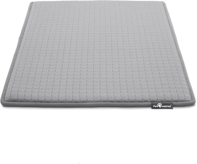 Paw Inspired Cooling Orthopedic Crate Pad, 29x18 Inch, Gray | Small Size Washable Memory Foam Mat for Dogs and Cats, Fits 30 Inch Kennel by HOME