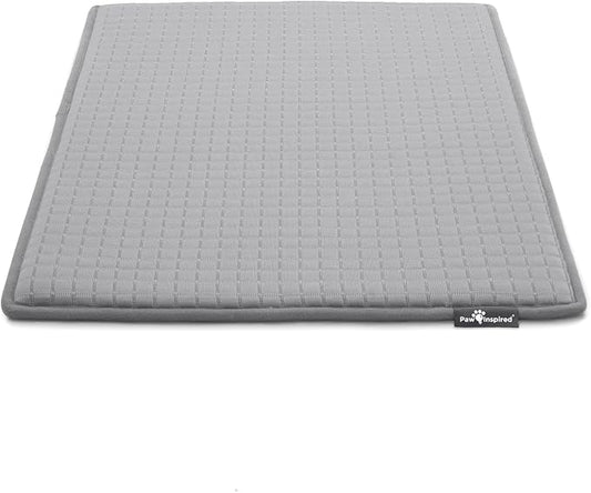 Paw Inspired Cooling Orthopedic Crate Pad, 29x18 Inch, Gray | Small Size Washable Memory Foam Mat for Dogs and Cats, Fits 30 Inch Kennel by HOME