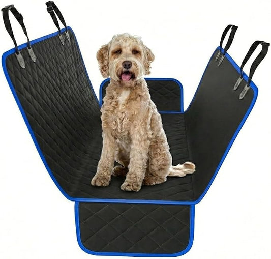 Active Pets Blue Standard Dog Car Hammock Back Seat Cover, Waterproof Backseat Cover Protector for Truck Bench Rear of Sedans or SUVs, Essential Pet Supplies Vacuum or Wipe Clean, Machine Washable by ActivePets