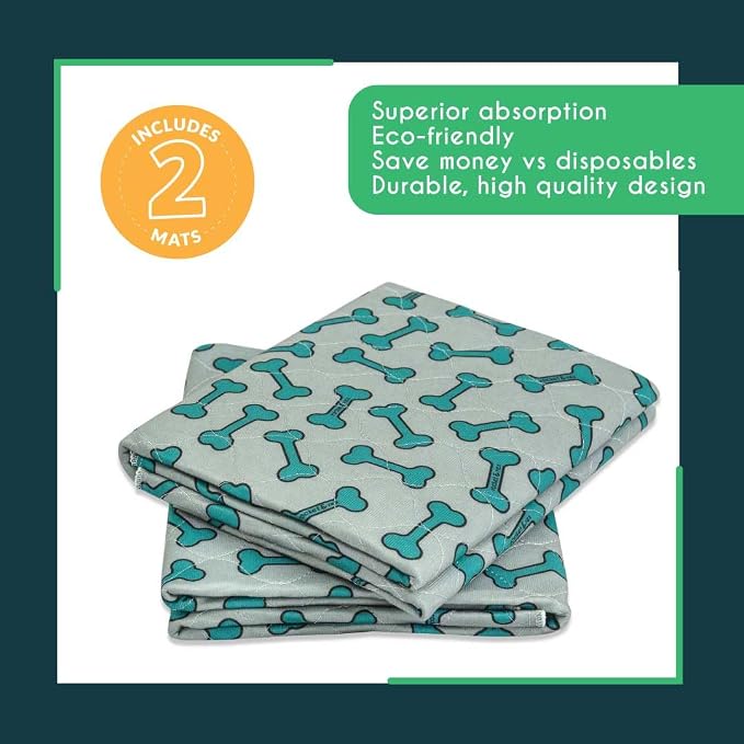 rocket & rex Washable Dog Pee Pads, Leak-Proof (Large, 30x36, 2pk) | For potty training, whelping, crate lining & more. Waterproof, Absorbent, OEKO-TEX certified, chemical-free. - Image 5