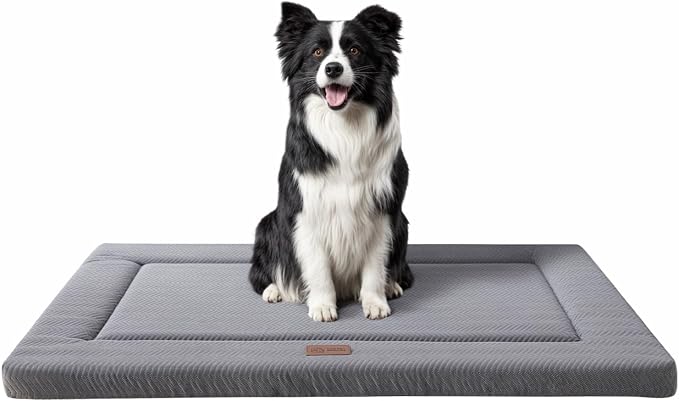 Dog Bed for Crate, Small Dog Crate Beds, Washable Pet Bed Mat Kennel Pad | 30" Medium Pet Beds Mat W/ Soft Wavy Plush Comfortable Anti-Slip Sleeping Mattress for Dogs & Cats by WESTERNHOME