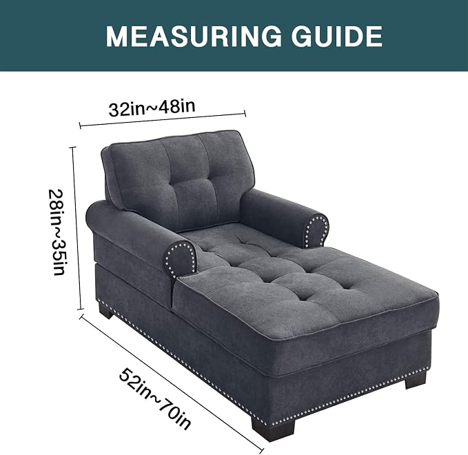 FantasDecor Velvet Chaise Lounge Cover Stretch Double Arm Chair Slipcover for Living Room Bedroom Soft Plush Fabric Machine Washable, Taupe - Image 2