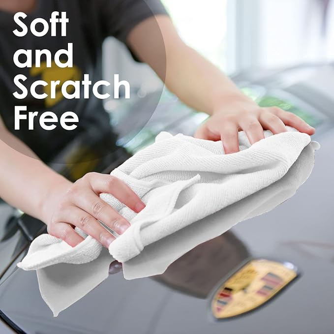 Avalon Towels Microfiber Cleaning Cloths (Value Pack of 48) - Size 16 x 16 Inches, Highly Absorbent Cleaning Rags, Lint Free, Reusable and Washable, Microfiber Towels for Cars - Image 2