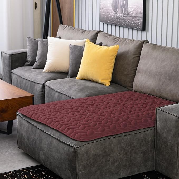 Ameritex Pet Bed Cover Dog Bed Blanket for Sofa and Furniture Waterproof New Pattern Design (40x50 Inch, Burgundy) - Image 6