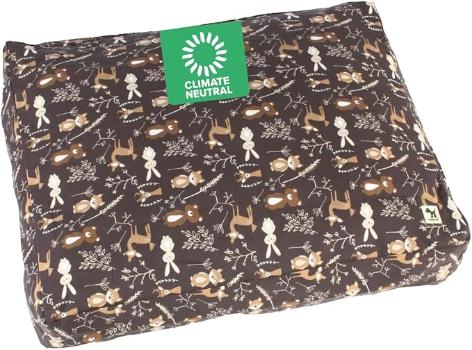 Molly Mutt Small Dog Bed Cover - Gorgeous Beasts Print - Measures 22”X27”X5’’ - 100% Cotton - Durable - Breathable - Sustainable - Machine Washable Dog Bed Cover (Dd72a) by MollyMutt