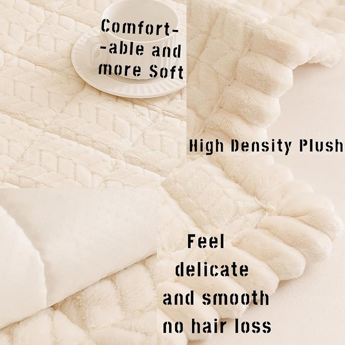 Mitid Sofa Cover Fuzzy Couch Cover for Pet, Couch Covers for Dogs Pets Mat | Washable Non-Slip Sofa Slipcover Cushion Protector Pets Friendly Mat, Dog Couch Cover, Square Couch Covers for Dogs Non Skid - Image 4