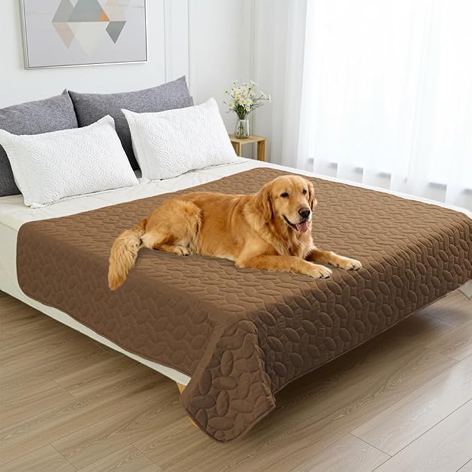 Ameritex Waterproof Pet Bed Cover Anti-Slip Dog Bed Blanket for Sofa and Furniture Waterproof New Pattern Design (Camel, 82x82 Inch (Pack of 1)) - Image 6