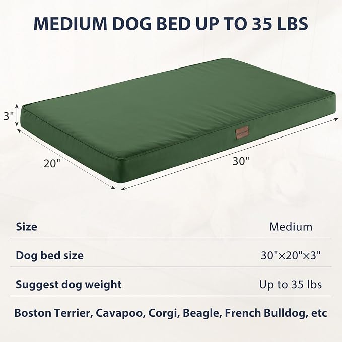 BFPETHOME Outdoor Waterproof Dog Bed for Large Dogs, Washable Cover, 30" | Outdoor & Indoor Use, Waterproof, For Medium, Large, Extra Large Dogs, Orthopedic, Egg Crate Foam, Up to 35 lbs - Image 4