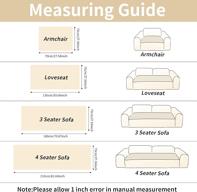 Fuzzy Couch Covers for Dogs, Non Slip Thick Dog Couch Cover Protector, Plush Pet Couch Covers for Sofa Washable, Soft Sofa Cushion Slipcovers Pet Friendly(1PC, Beige White, 27.6”x94.5”) - Image 6