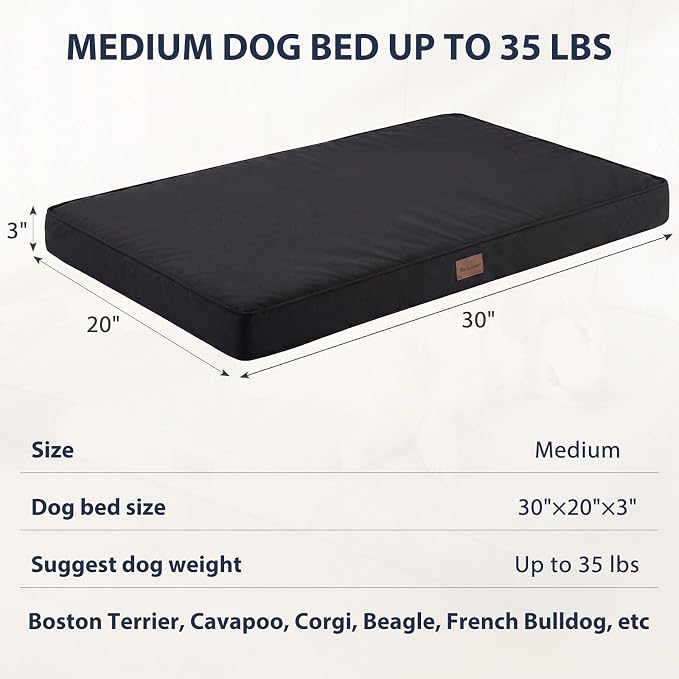 BFPETHOME Outdoor Waterproof Dog Bed for Large Dogs, Washable Cover, 30" | Outdoor & Indoor Use, Waterproof, For Medium, Large, Extra Large Dogs, Orthopedic, Egg Crate Foam, Up to 35 lbs - Image 4